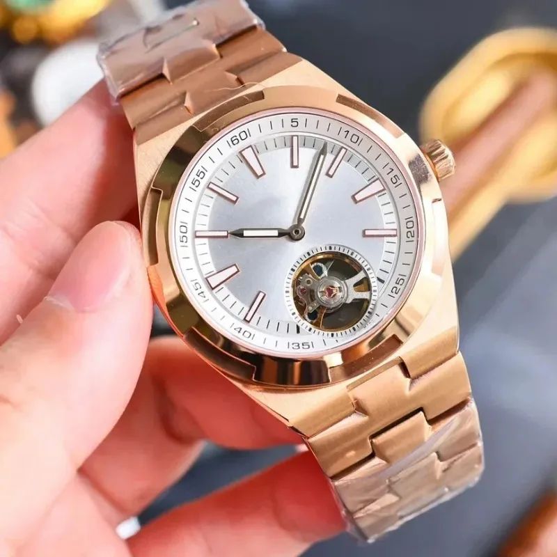 VCG2024 Mens Automatic Mechanical Movement 42mm Hollow Stainless Steel Strip Montre de Luxe Business Watch