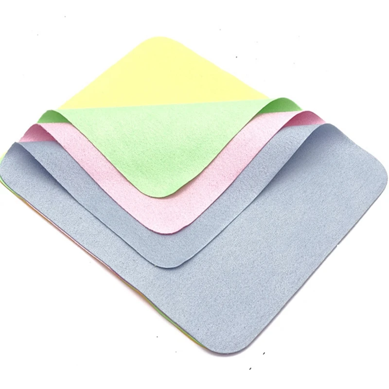 100pcs 15*18cm Eyeglasses Chamois Glasses Cleaner Microfiber Glasses Cleaning Cloth For Lens Phone Screen Cleaning Wipes