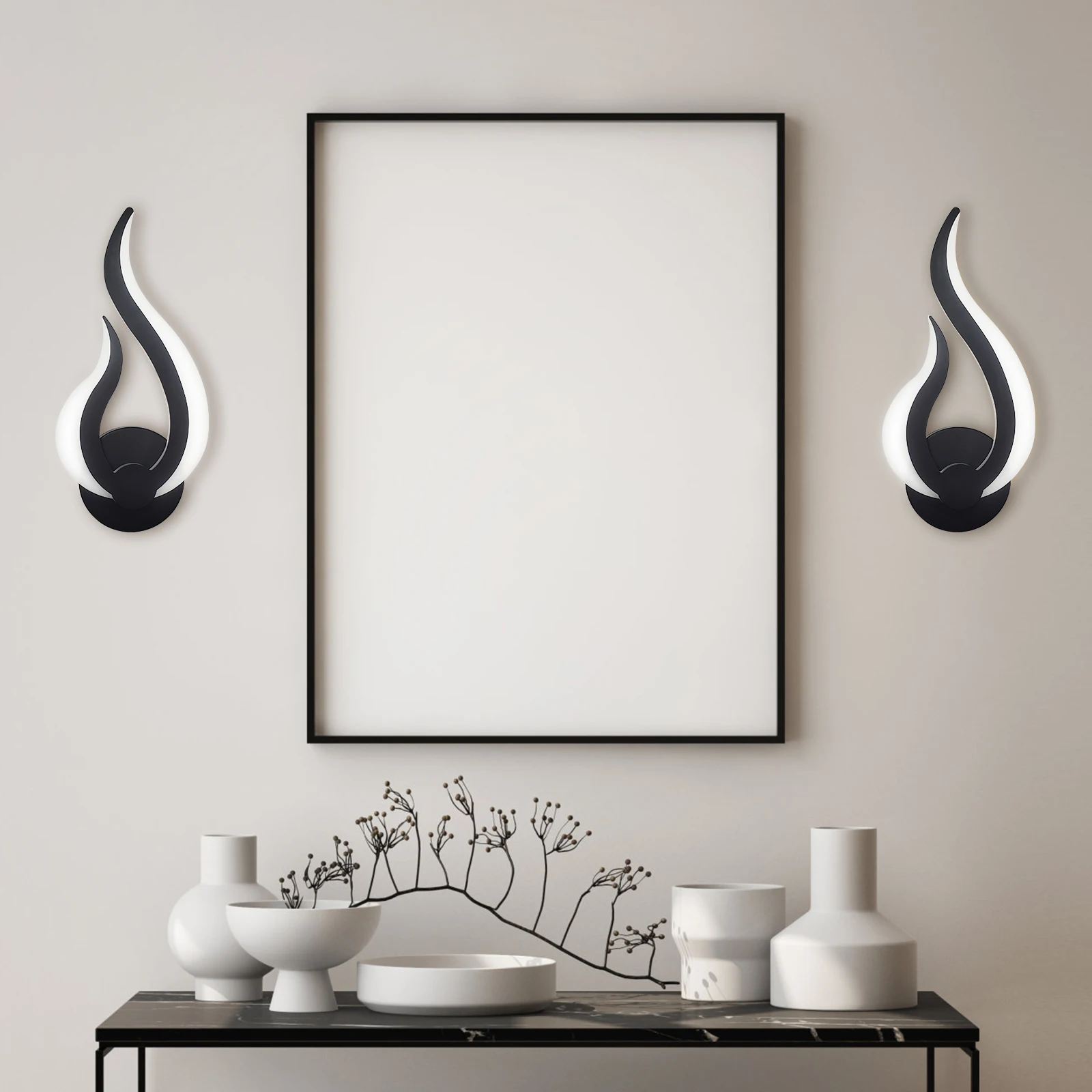 2Pack Plug In Moderne Schans Led Wandlamp 2 In 1 Up Down Lamp Binnenverlichting