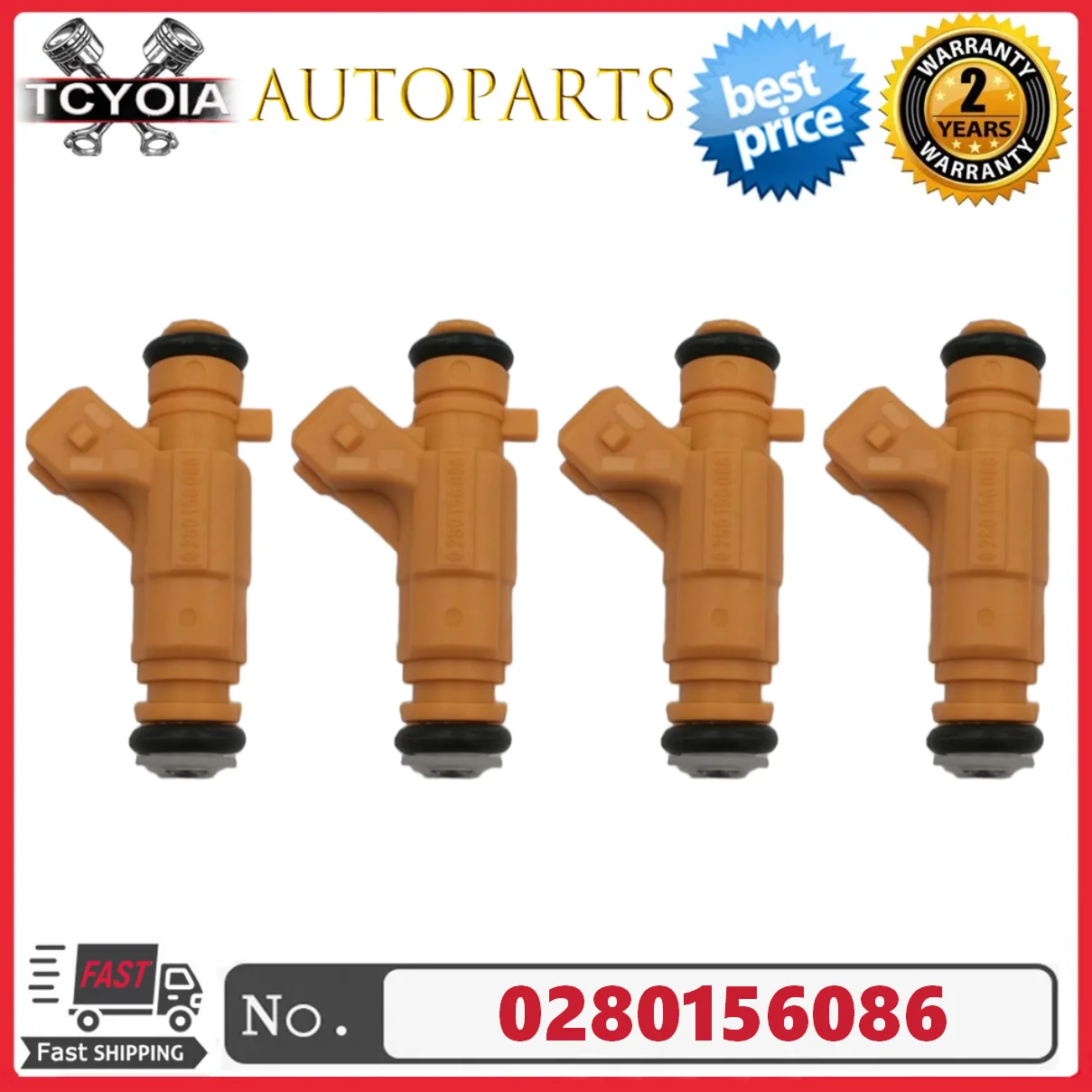 

4 шт. топливные форсунки 0280156086 для Opel ASTRA Fishery Chevrolet Astra FLEX ZAFIRA VECTRA S10 1.8L 2.0L 2.4L