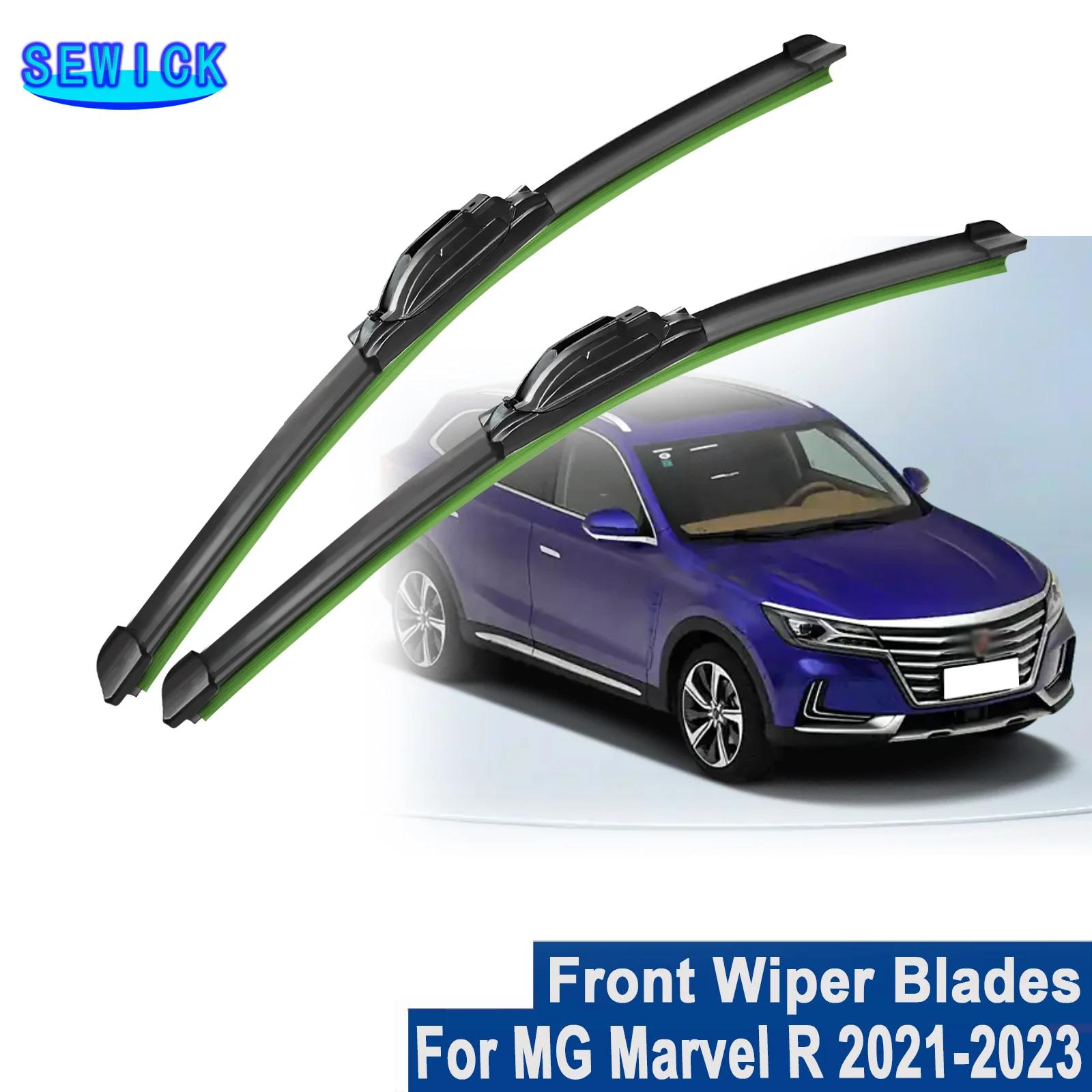 

For MG Marvel R 2021-2023 Front Windshield Wiper Blades Set Replacement Silent HD Durable Wipers Auto Glass Wipers