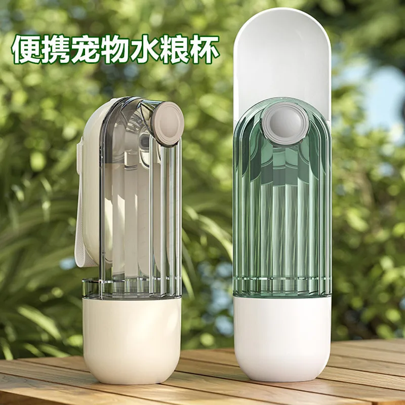 Portable Pet Water Feeder Bottle Outdoor Travel Dog Water Cup Walking Dog Food Water Dispenser for Daily Outing