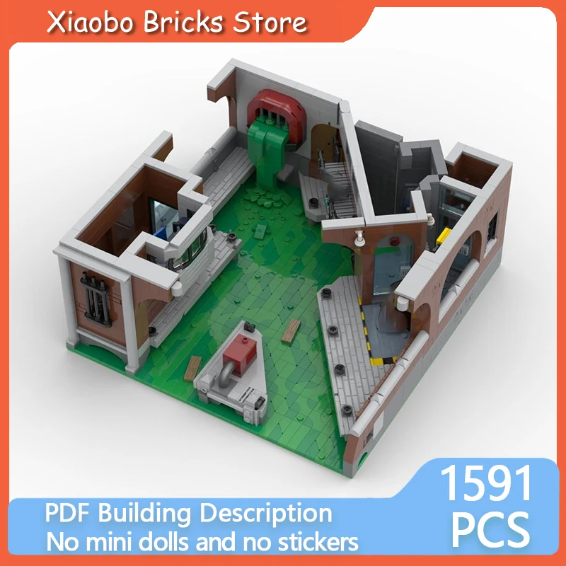 Heroes Movie Street View Model MOC Building Bricks Sewer Dungeon Modular Technology Gifts Holiday Assemble Children Toys Suit