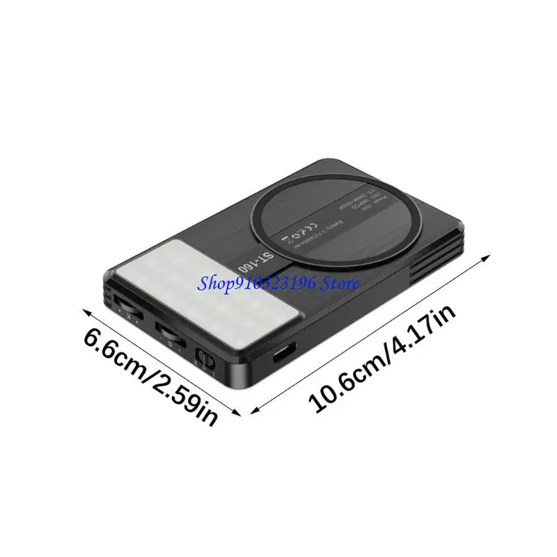 Q1JF 160 LED جذاب إرفاق ضوء الهاتف 95 CRI /2500K/9000K اللمس يعتم 3 ساعات وقت التشغيل لحامل الكاميرا البث المباشر