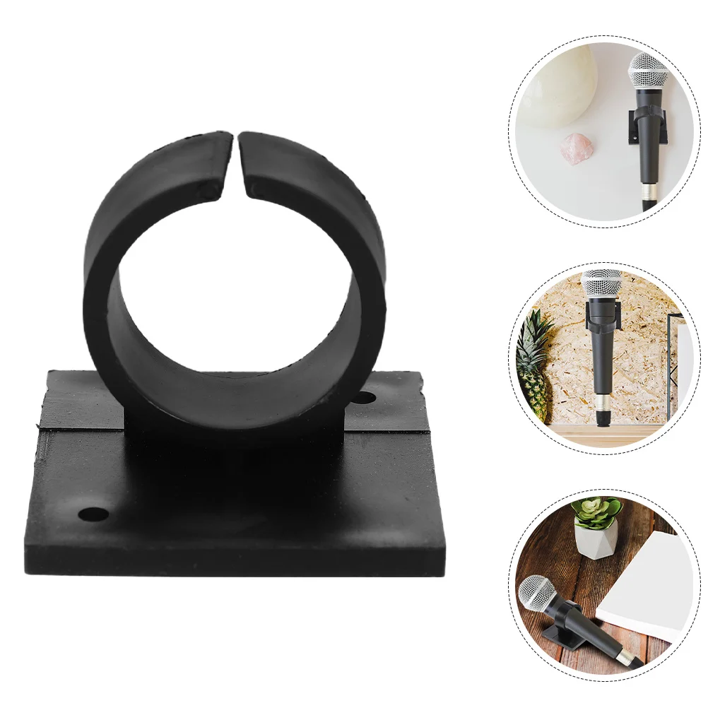 

8 Pcs Microphone Clip Adjustable Clips Wired Mount Clamp Holder Hard Plastic Holders