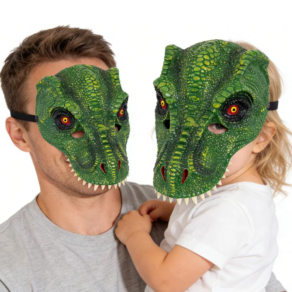 

Dinosaur Tyrannosaurus Rex Monster Mask Cosplay Animal Dragon Head Masks Carnival Halloween Dress Up Party Costume Props Gifts