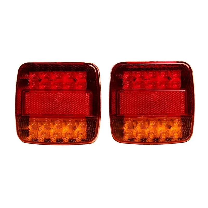 20-LED 12V Waterproof Rear Tail Light, Durable Warning Lamp for Truck Trailer Caravan Motorhome and Vehicles