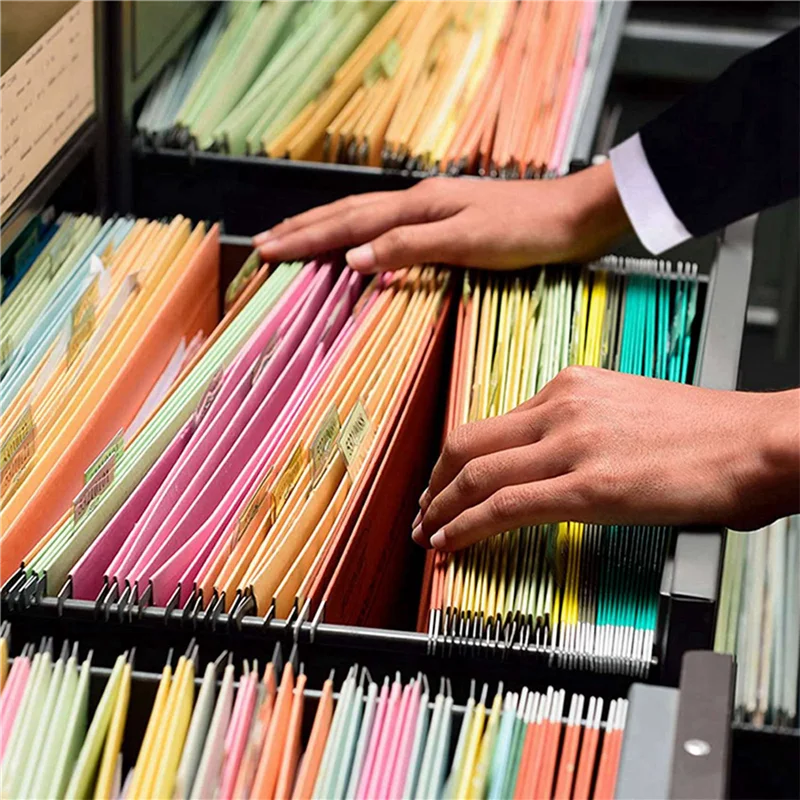 240 Sets Multicolor Hanging File Folder Tabs With Blank Inserts 2 Inches Plastic Hanging File Tabs For Hanging Folders