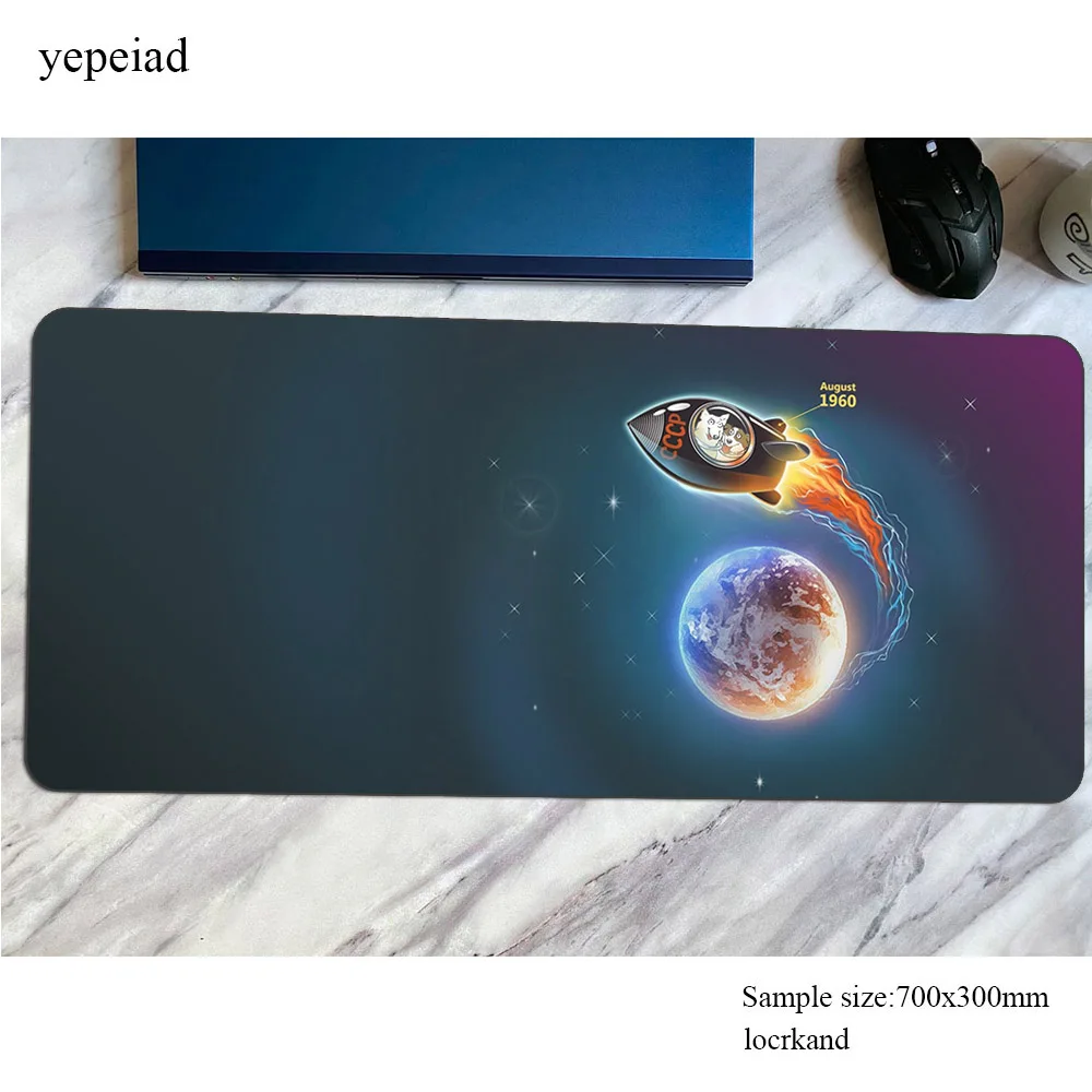 Spaceship Sci Fi mousepad 900x400mm gaming mouse pad present computer gamer accessories large mat gel laptop desk protector pads