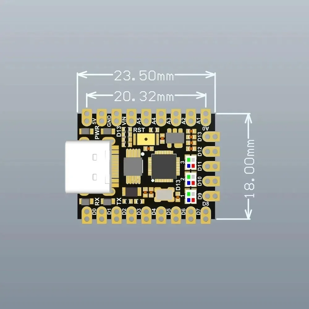 1 - 10PCS NANO V3.0 Type-C Nano SuperMini  Development Board Atmega328p Chip Ch340 Serial Port For Arduino