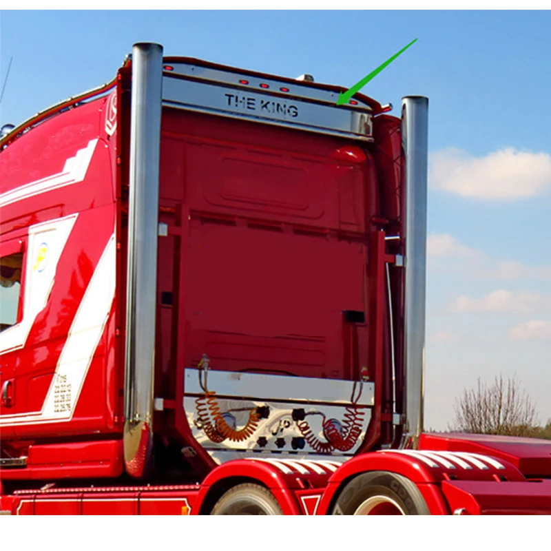 RC 1/14 LESU Metal Spoiler Lamp Light for Tamiya Hydraulic Excavator Loader Dump Truck for MAN VOLVO Trailer Tipper DIY Parts