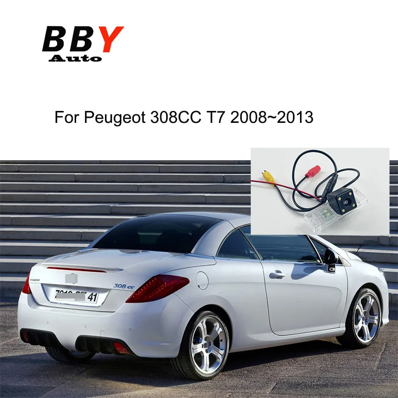 

Камера заднего вида ночного видения IP67 для Peugeot 308CC T7 2008 ~ 2013, Автомобильная камера заднего вида