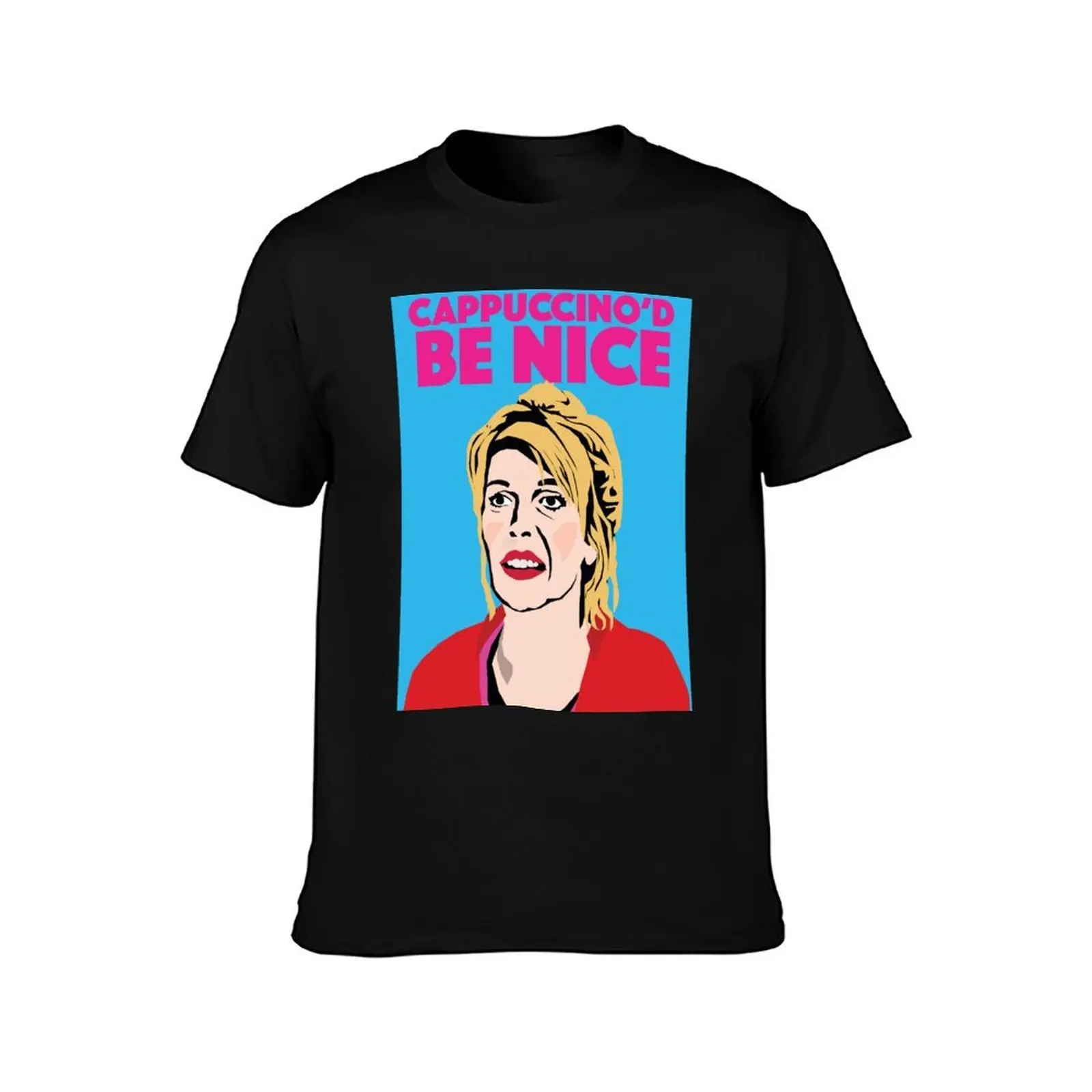 JILL TYRELL Cappuccino'd Be Nice Nighty Night T-Shirt, Summer Casual Cotton Tee, Oversized Streetwear Tops, Unisex Men Women