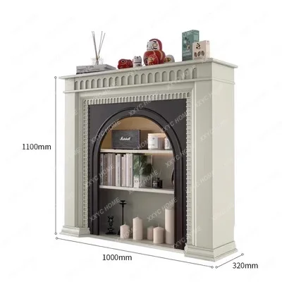 

Каминный шкаф из цельного дерева в европейском стиле, шкаф для сувениров, американский боковой шкаф для гостиной, входной камин