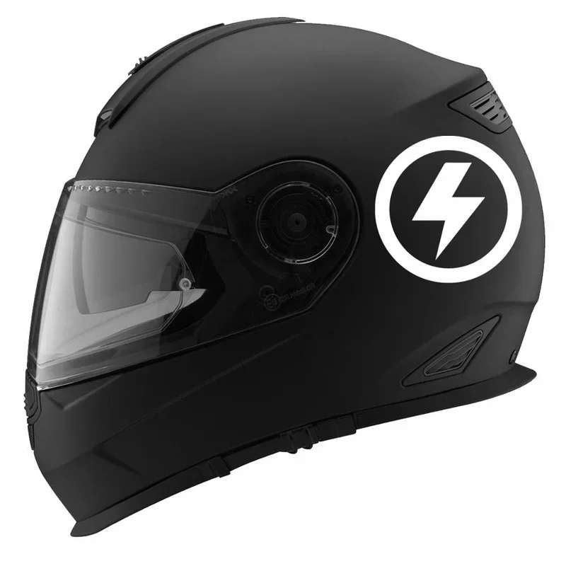 Surrounded By Circles Lightning Bolt Auto Car Stickers for Uncovering Racing Motorcycle Helmet Waterproof Decal Sticker