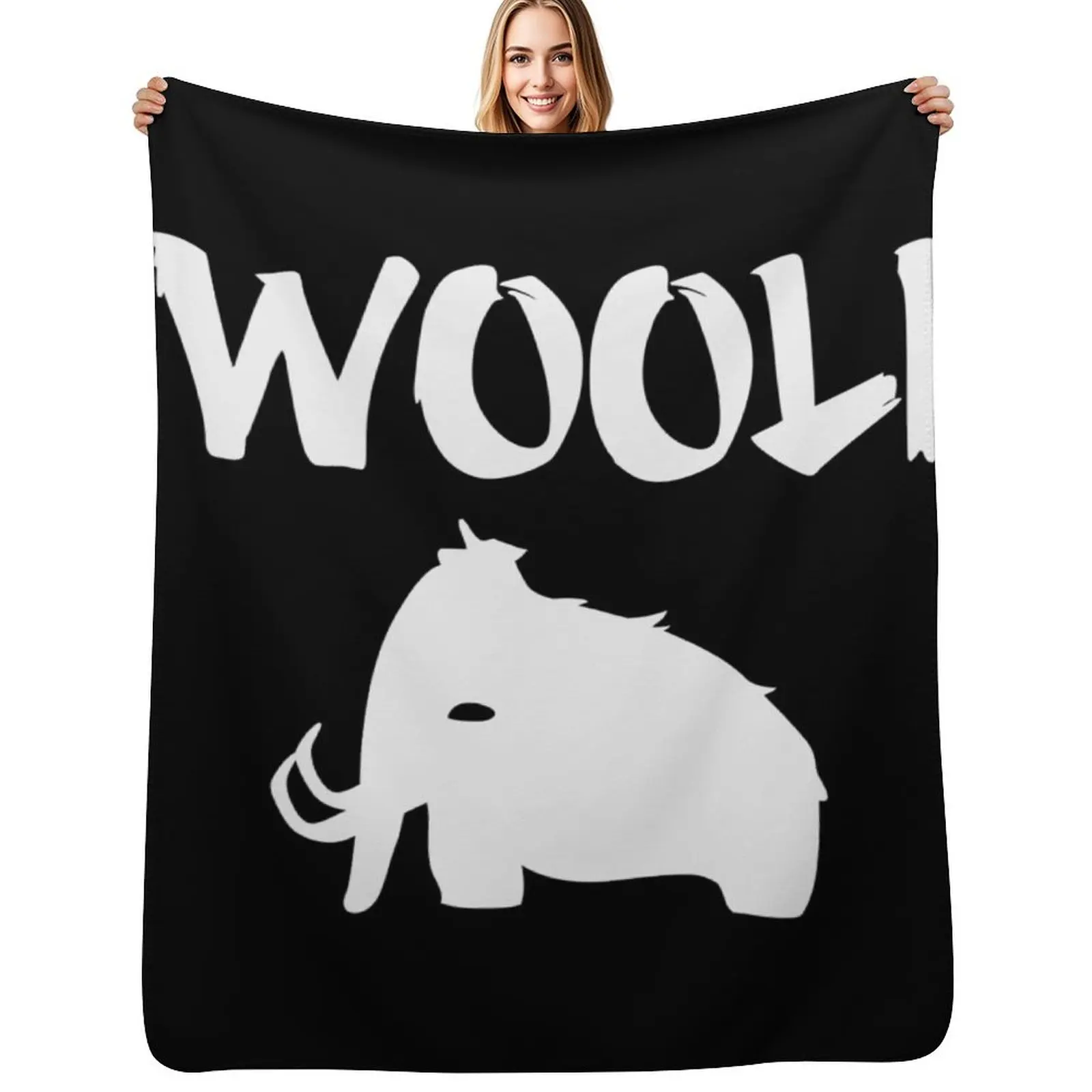 

Wooli Merch Wooli Logo Throw Blanket Soft Comfort Blanket for Reading Watching TV