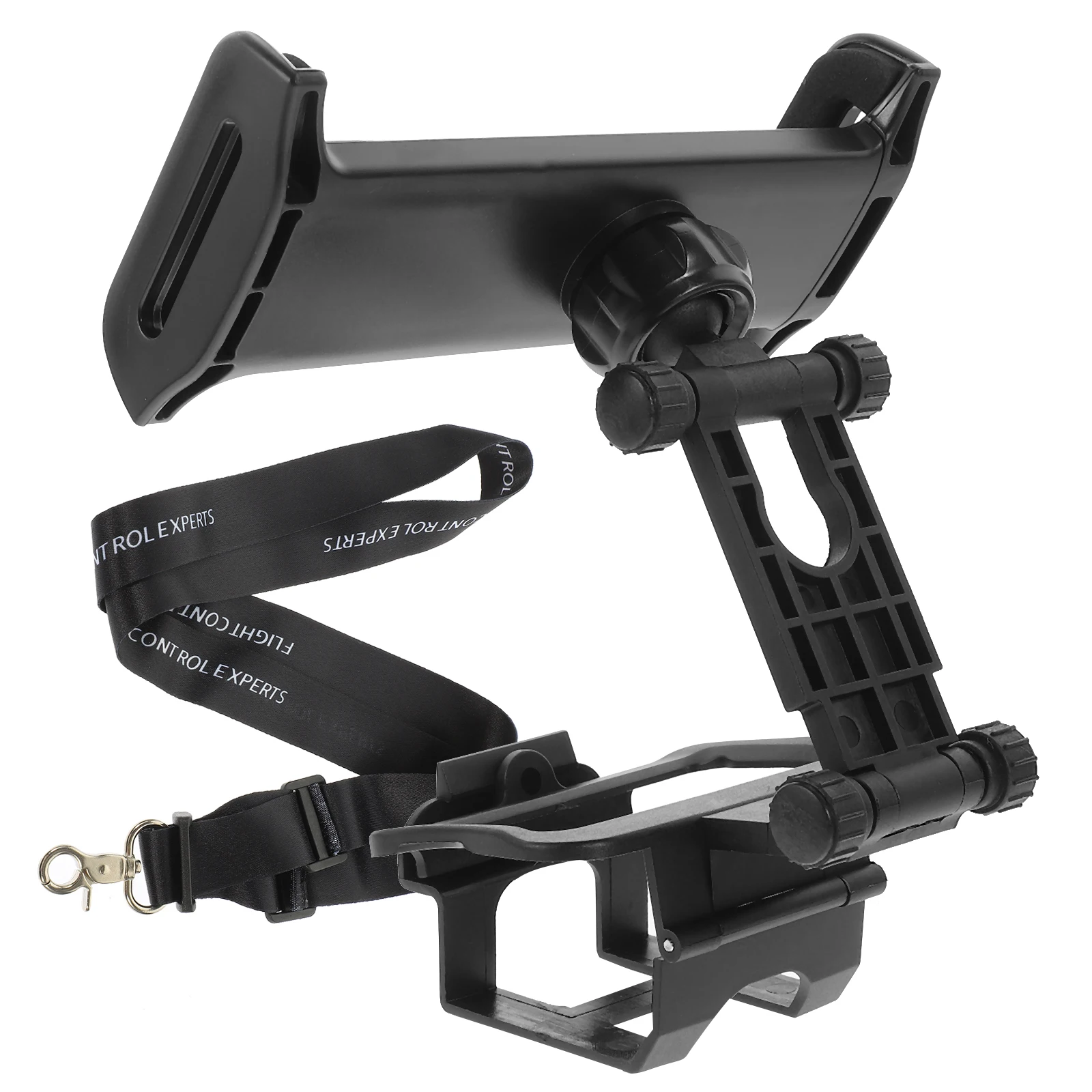 

【】Tablet Holder Bracket 360 Degree Rotatable Foldable Stand Compatible For Dji Air Spark Free Hands Neck Strap