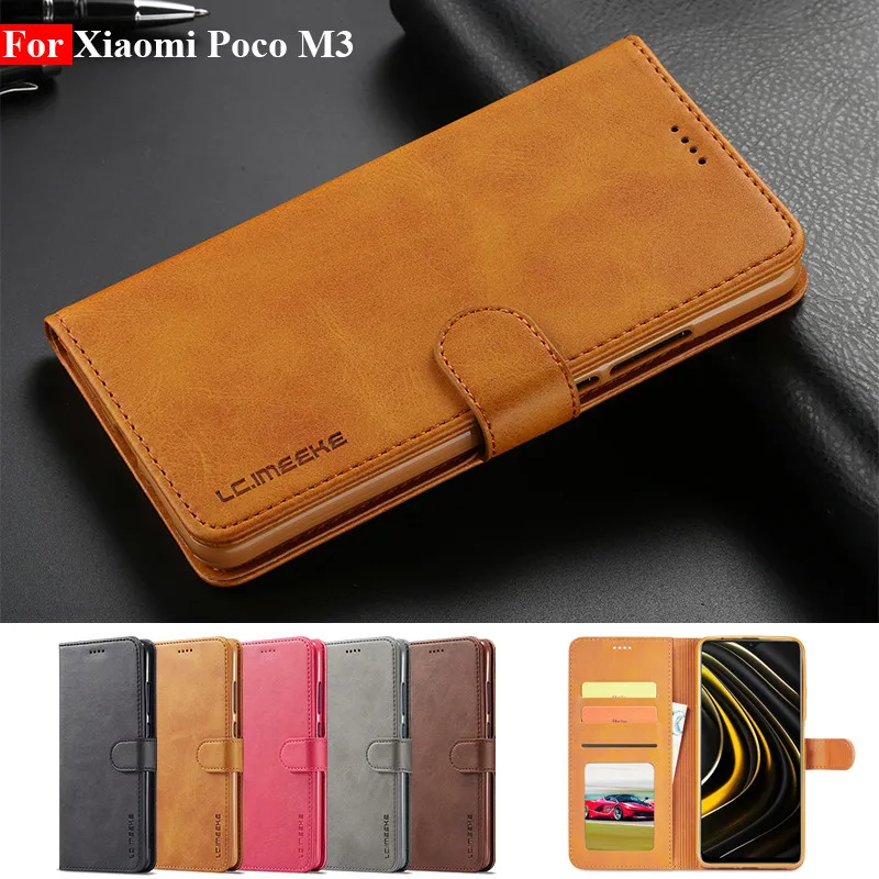 POCO M3 Case Leather Vintage Phone Case For Xiaomi POCO M3 Pro 5G Case Flip 360 Magnetic Wallet Case On Xiaomi POCO M3 Pro Cover