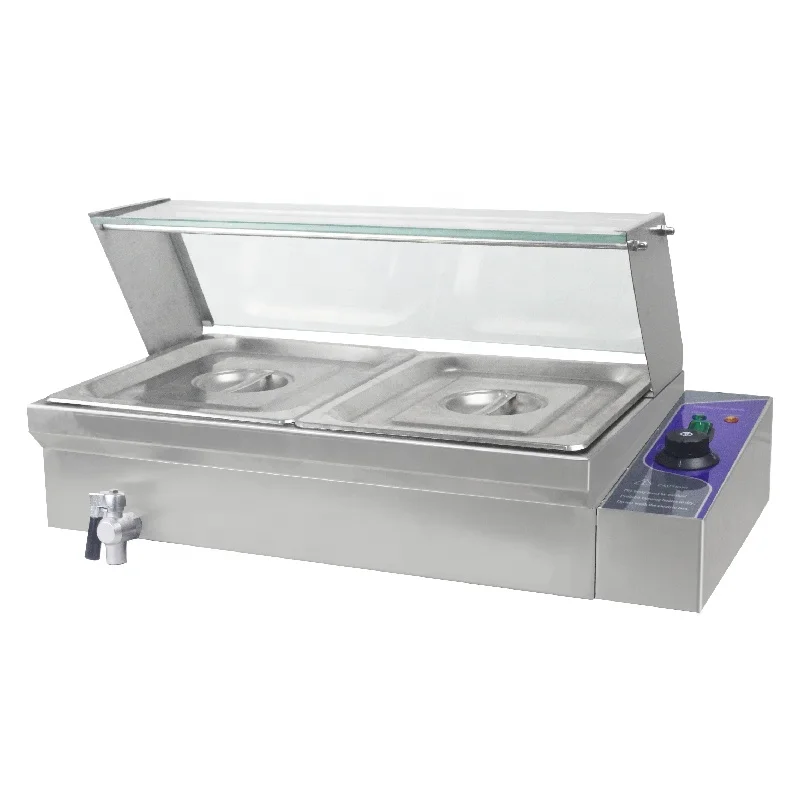 Buffet Showcase Food Display Warmer Stainless Steel Bain Marie Electric Bain Marie Food Warmer