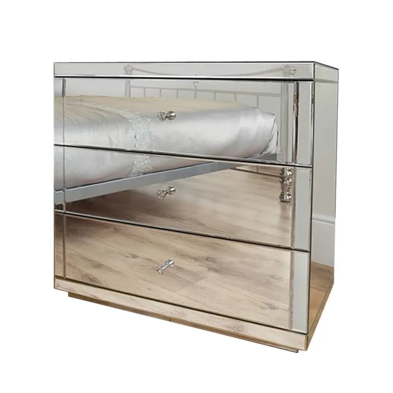 

Mirror Furniture Bedside Cabinet Locker Corner Cabinet Lamp Table Glass Furniture Neoclassical Postmodernism