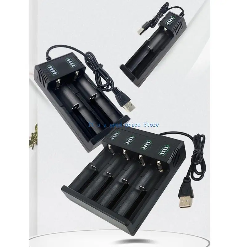 Hocheffizienzaufladbar 18650 Batterieladegerät für 21700.26700.14500.18500.26650 mit Sicherheitsschutzmerkmalen