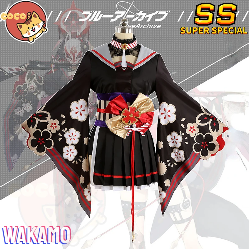 Game Blue Archive Wakamo Cosplay Costume Blue Archive Cosplay Kosaka Wakamo Costume Customized Size and Cosplay Shoes CoCos-SS