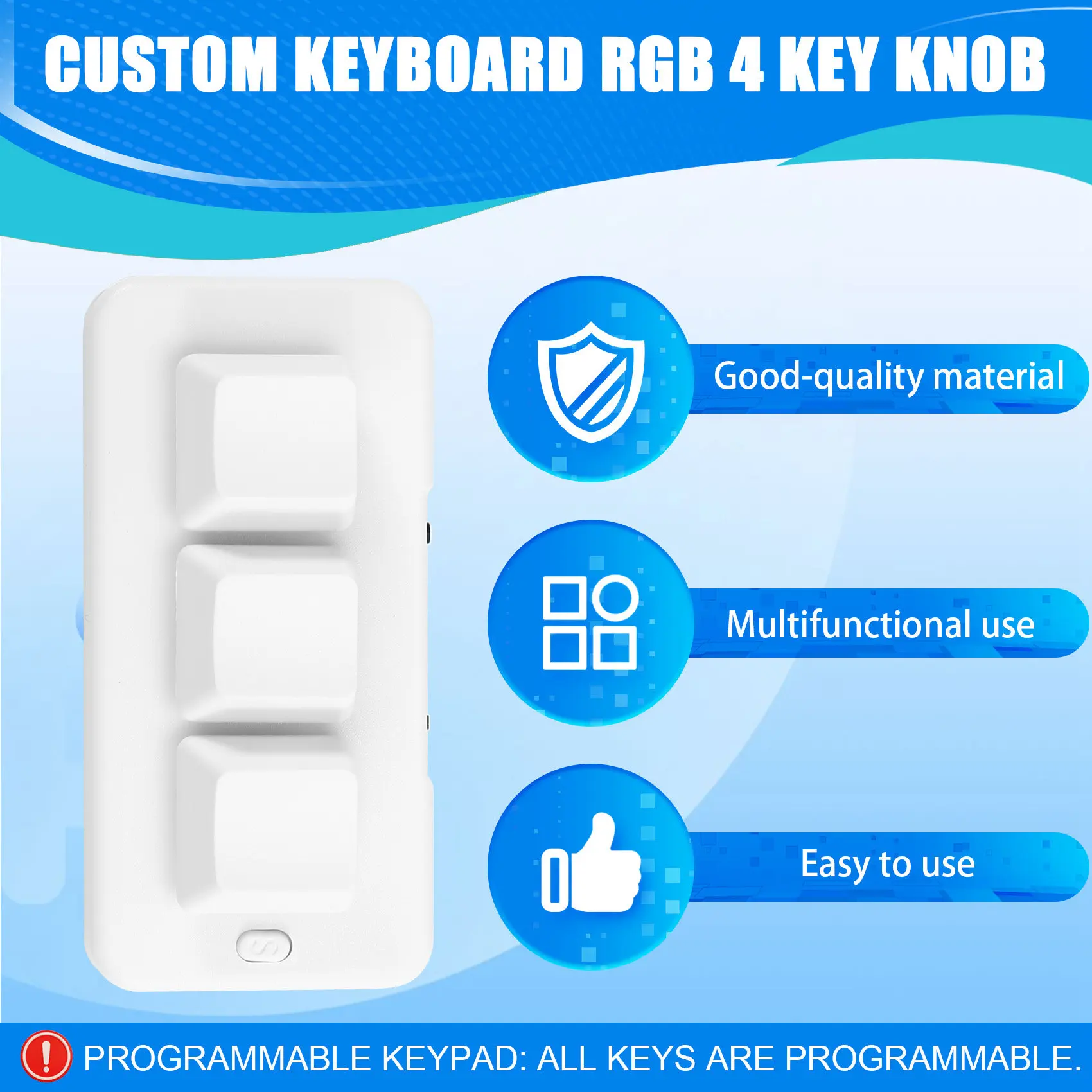 Y06A MK321U Progammable Macro Mini Keyboard 3 Mode Mechanical Keyboard Gaming Keypad for Game Multimedia MK321