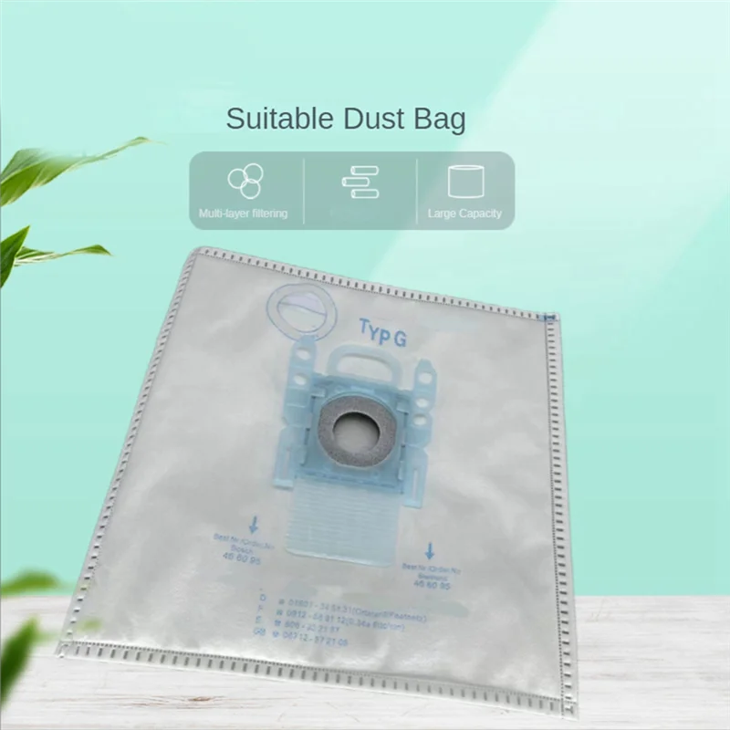 8Pcs Type G Dust Bags Fit for Bosch Type G Series SIEMENS BSGL3126GB BSG6 BSG7 GL30 Pro Vacuum Cleaner Garbage Bags