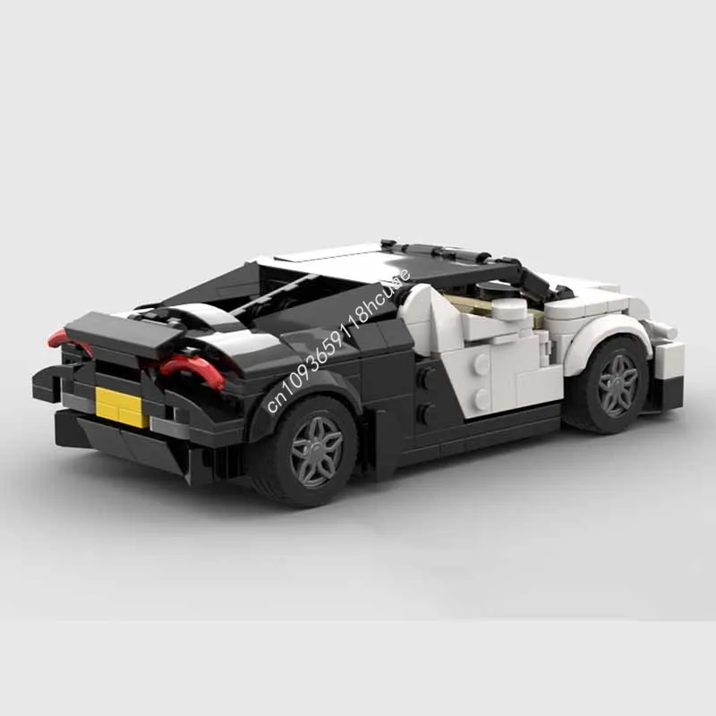 440 elementów MOC Bugatti Tourbillon City Champions Supercar Model Klocki Konstrukcyjne DIY Zabawki Modułowe Kreatywne dla Dzieci Prezenty Świąteczne