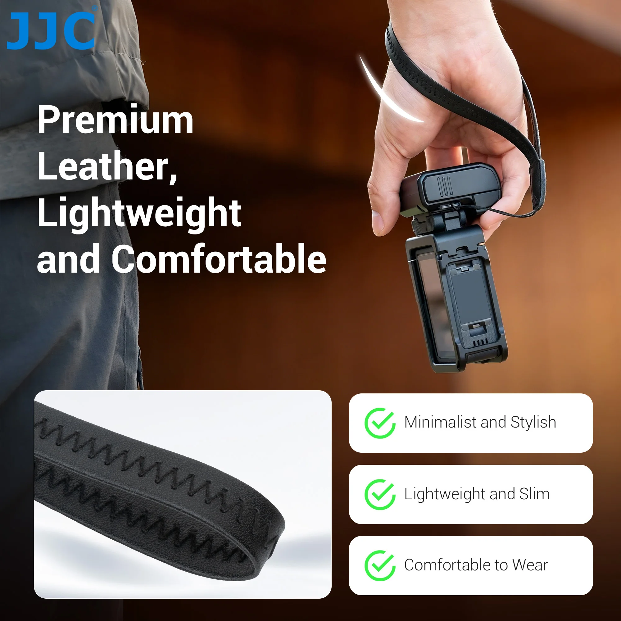 JJC Action Camera Mobile Phone Wrist Strap for DJI Osmo Pocket 4P 4 3 GoPro Hero Hand Strap Lanyard with 1/4