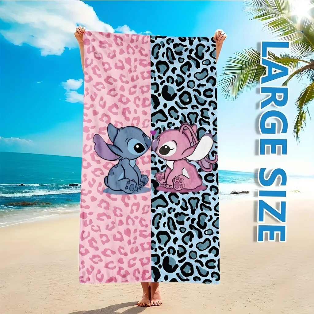 

Stitch and Angel Large Size Beach Towel: Fun Prints for Your Beach Adventures Suitable for beach towels, towels, bath towels