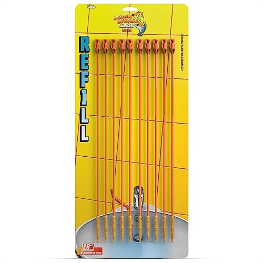 FlexiSnake сливная ласка, заправка для раковины, инструмент для удаления засоров из змеиных волос, раковина, труба, ванна, очиститель канализации, 18-дюймовый длинный гибкий