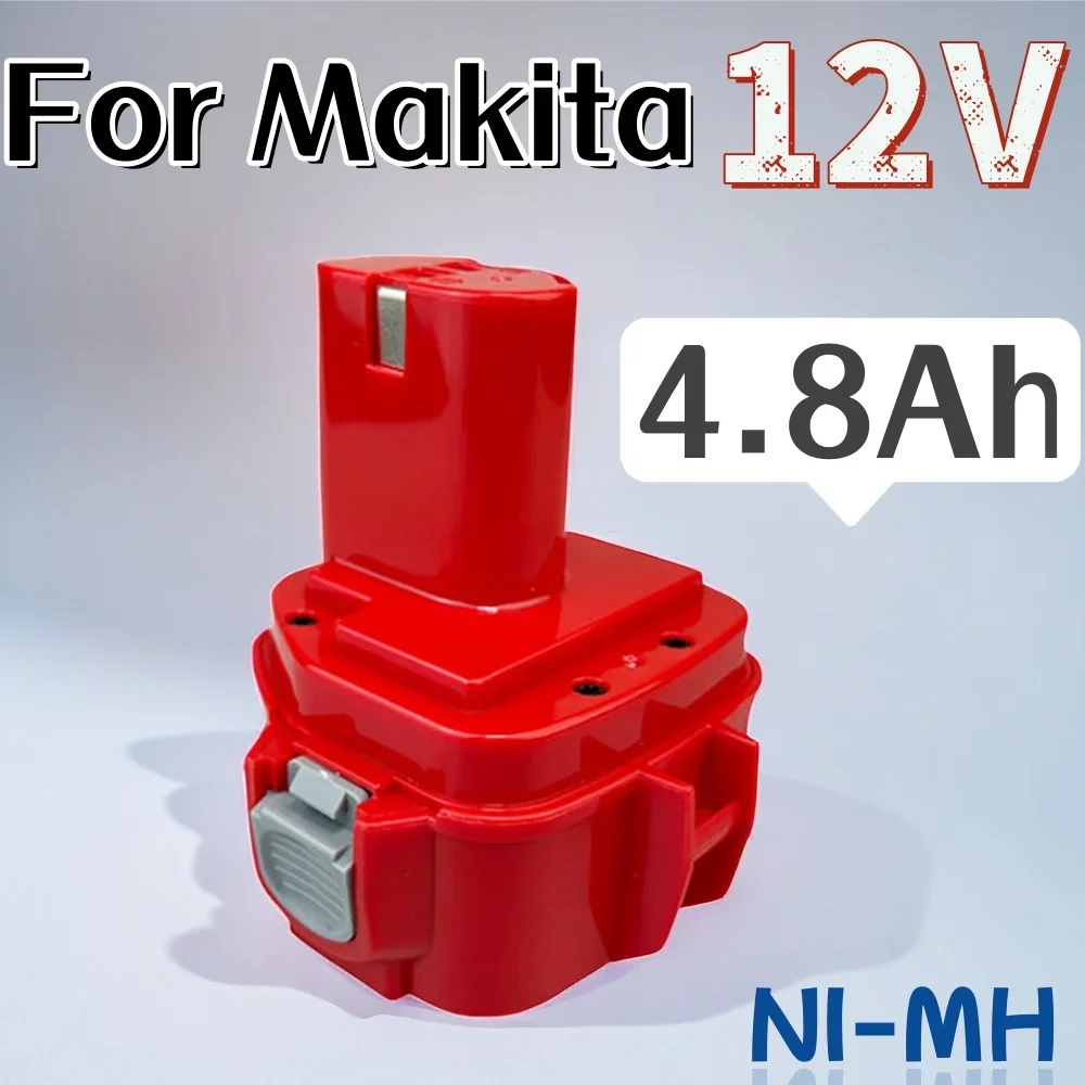 Replacement Battery For Makita 12V 4800mAh NiMH Rechargeable Battery Power Tools Bateria PA12 1220 1222 1235 1233S 6271D L50