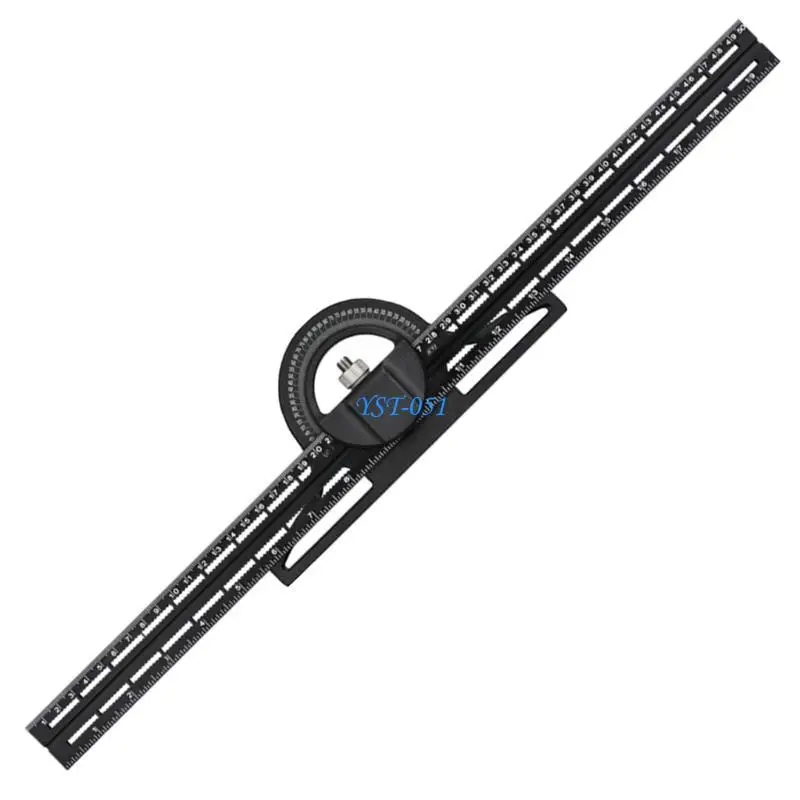 

E15A Functional Aluminum Angles Ruler Square for Drawing, Designing, and Woodworking