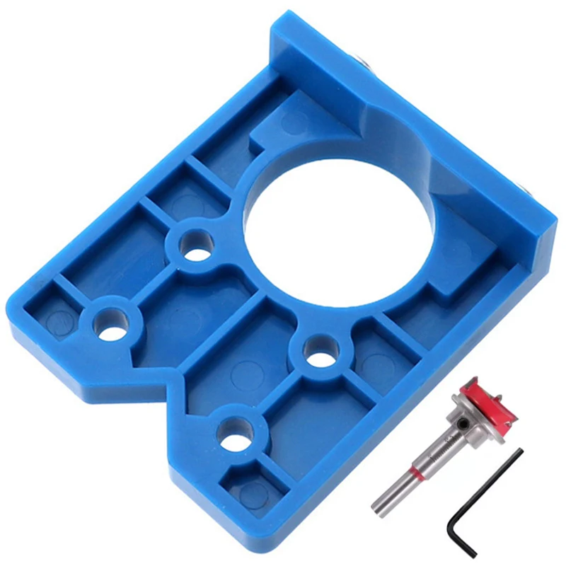 35mm Hinge Hole Opening Locator Door Panel Hinge Punching Positioner Hinge Drilling Jig Hole Opener Woodworking Tool Accessories