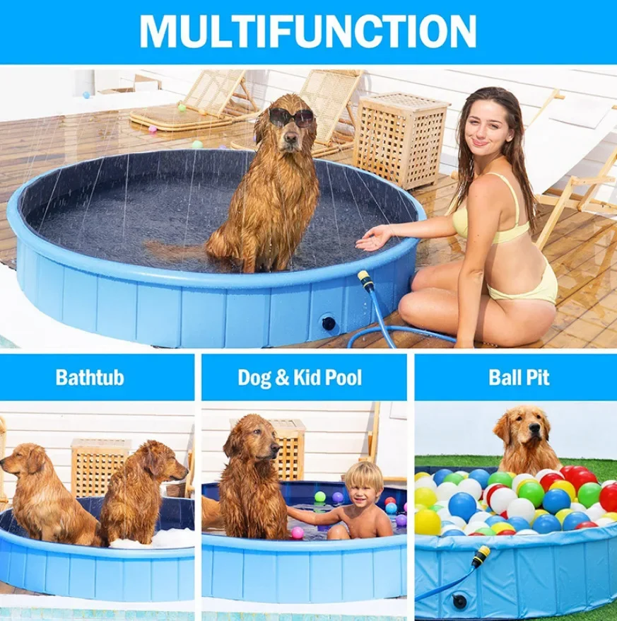 for Dog Bath Foldable Large Dog Golden Retriever Special Pet Swimming Pool Bathtub Bath Bucket Wash Cat Bath