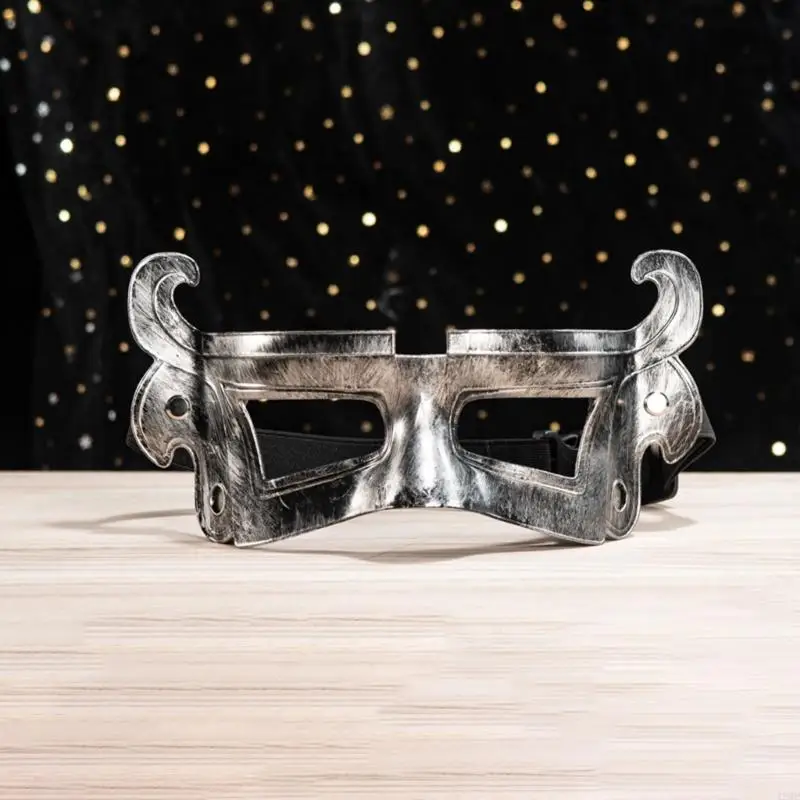 49mf Tajemnicza maska ​​Sanxingdui Styke Trwała lekka plastikowa pół twarzy dla dorosłych kobiet mężczyzn na Halloweenowe