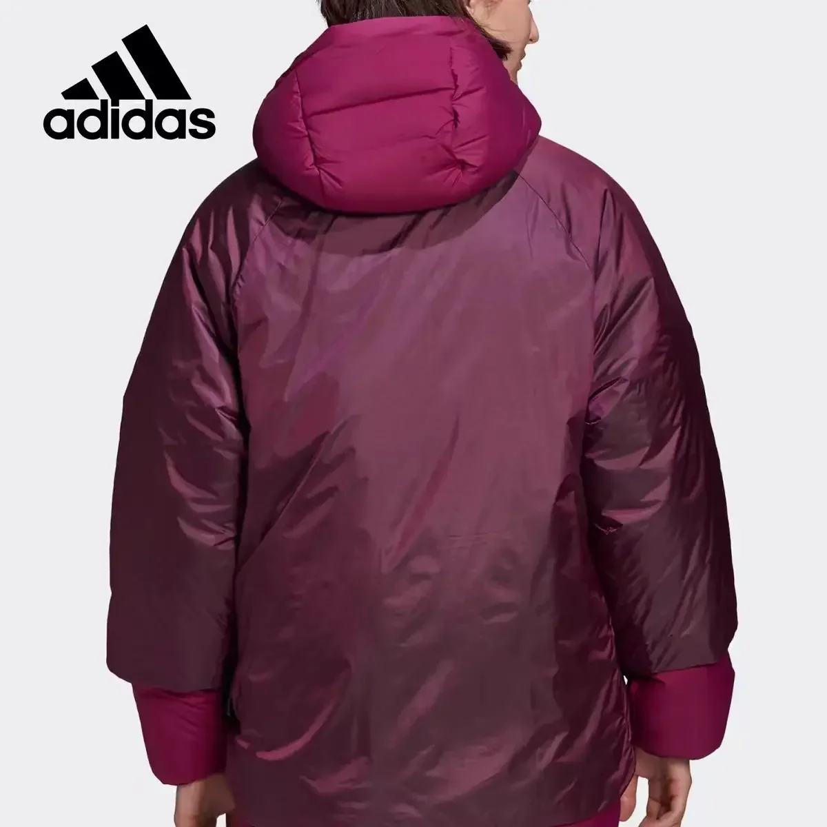 adidas offizielle Website Damen Winter Outdoor Sport doppelseitige warme Daunenjacke FT2458