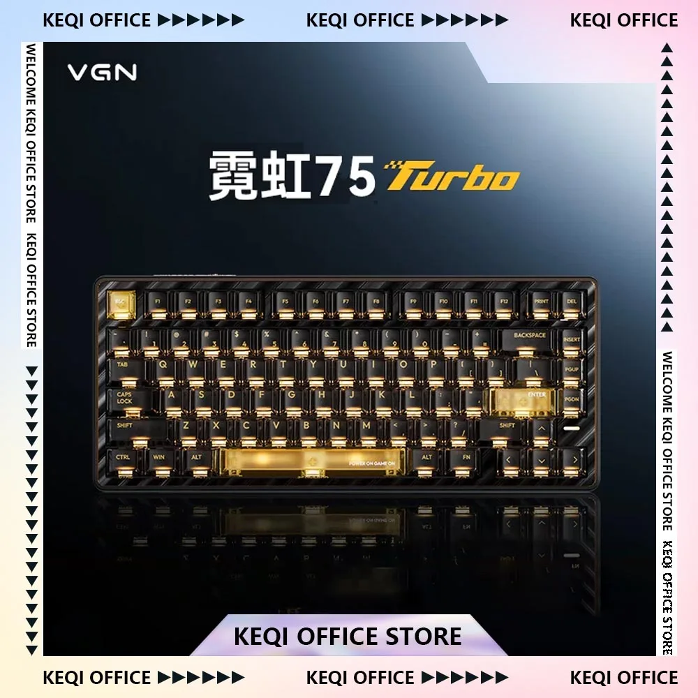 VGN Neon75 Turbo Magnetic Switch Mechanical Keyboard Wireless Dual 8K Gaming Keyboard Low Latency E-sports Keyboard Pc Gifts