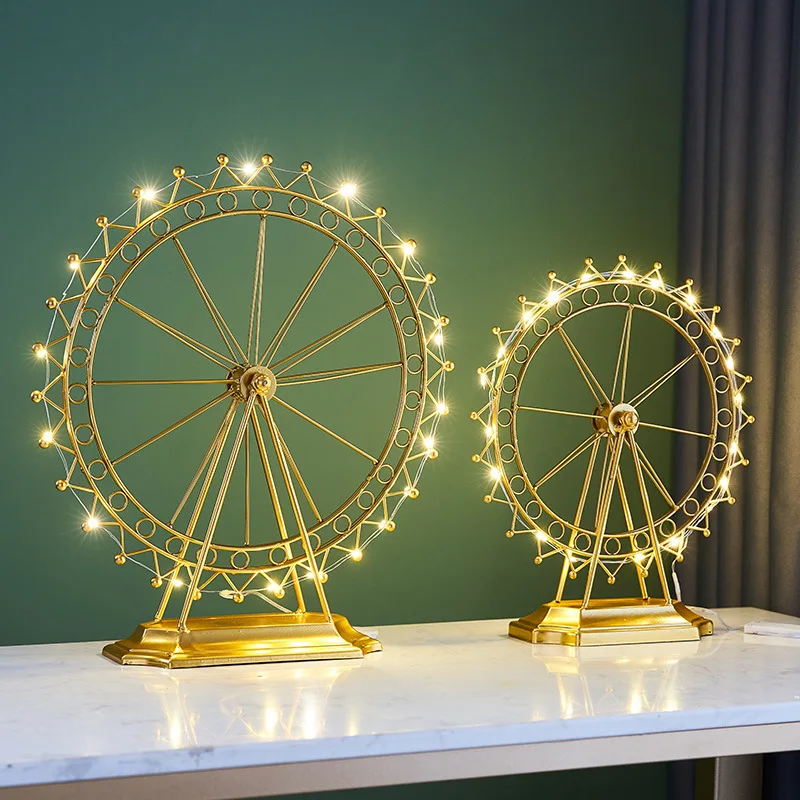 Creative And Personalized Ferris Wheel Decoration Rotating Household Living Room Bedroom Porch  Cabinet Decoration Gifts Toys