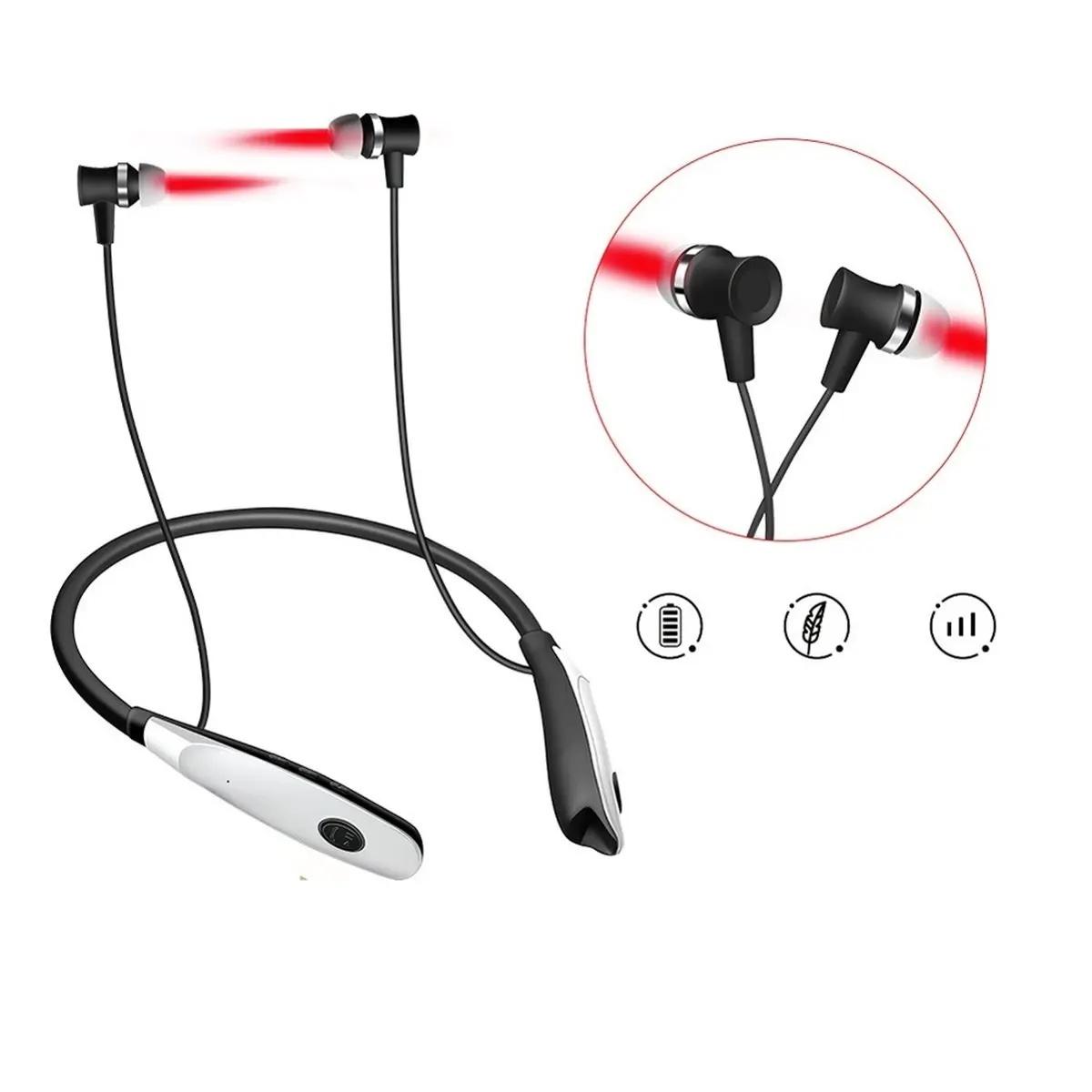 11·11COUPON Tinnitus Ear Canal Nasal Laser Irradiator 650nm Laser Physiotherapy Earplug for Otitis Diabetes Treatment