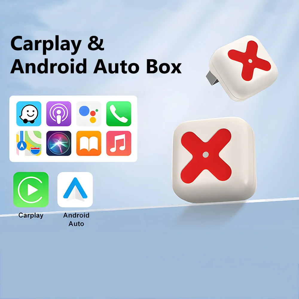 

Carplay Box Mini Wireless Car Adapter Accessories Portable 2 in 1 Quick Connection Car Bluetooth Automobile Supplies