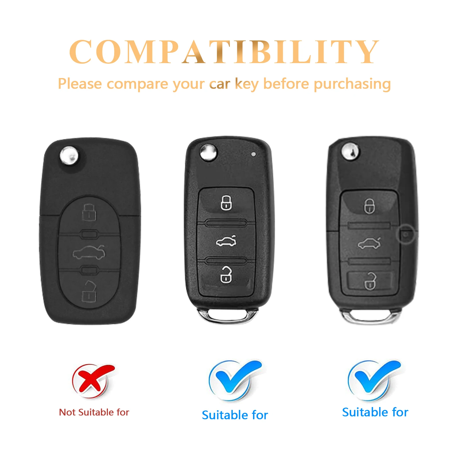 Car Key Case Cover keychain for Volkswagen key sleeves Langyi Sagitar Jetta Weiling Bora Tiguan VW keychain for car key Case