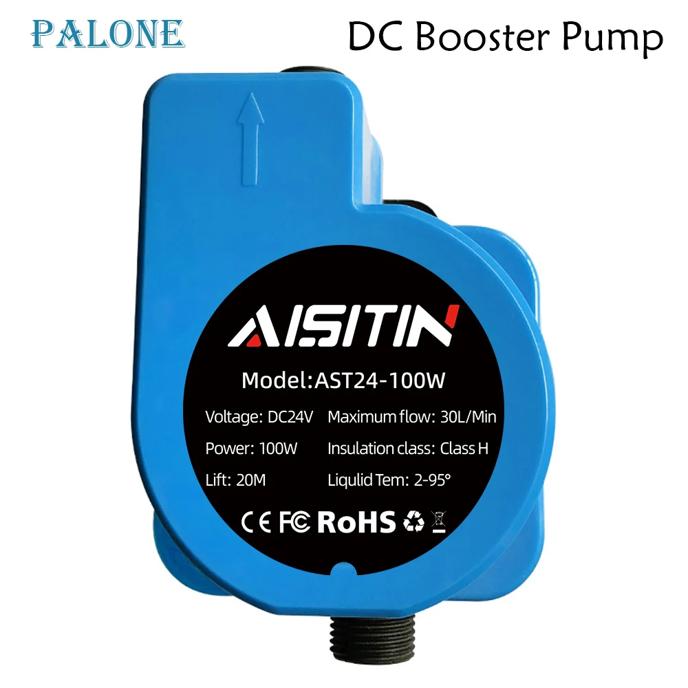 PALON 180W Water Heater Intelligent Booster Pump Shower Head Pump Small Pump 24V Household Automatic Shower Motor Booster Pump