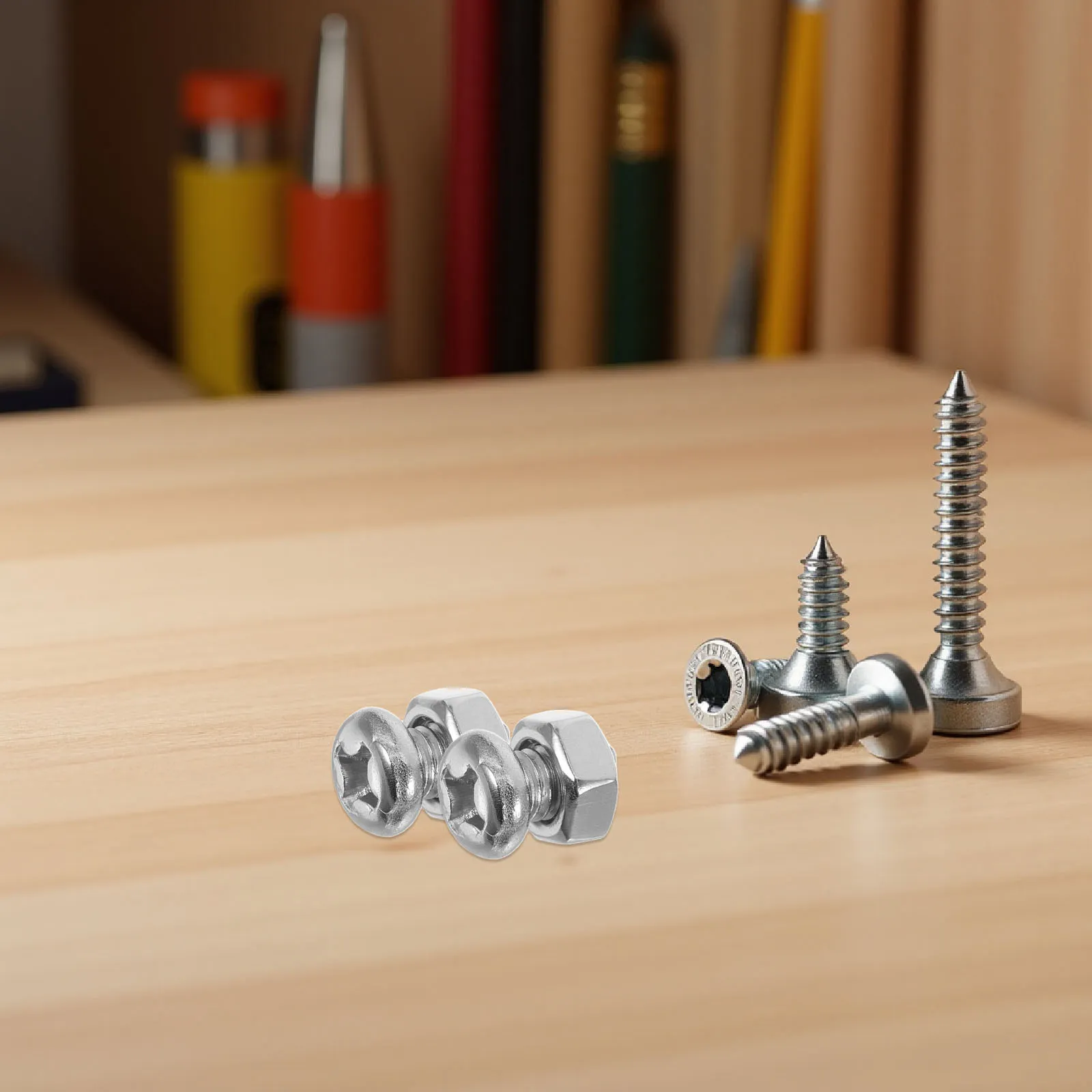 Cookware Handle Repair Screws 2 Sets M5 x 10 mm Stainless Steel Heat Resistant Bolts for Pots Woks Pans