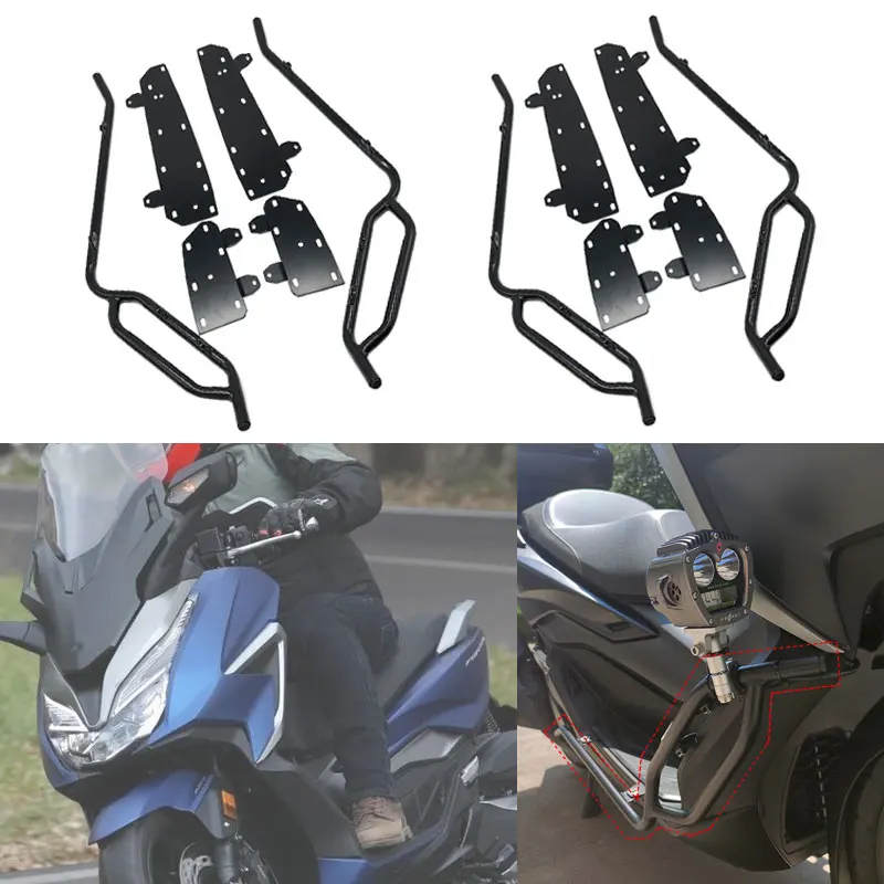 Fit for HONDA Forza350 Forza300 NSS350 NSS300 2021-2023 Motorcycle Engine Guard Bumper Crash Bars Stunt Cage Frame Protector