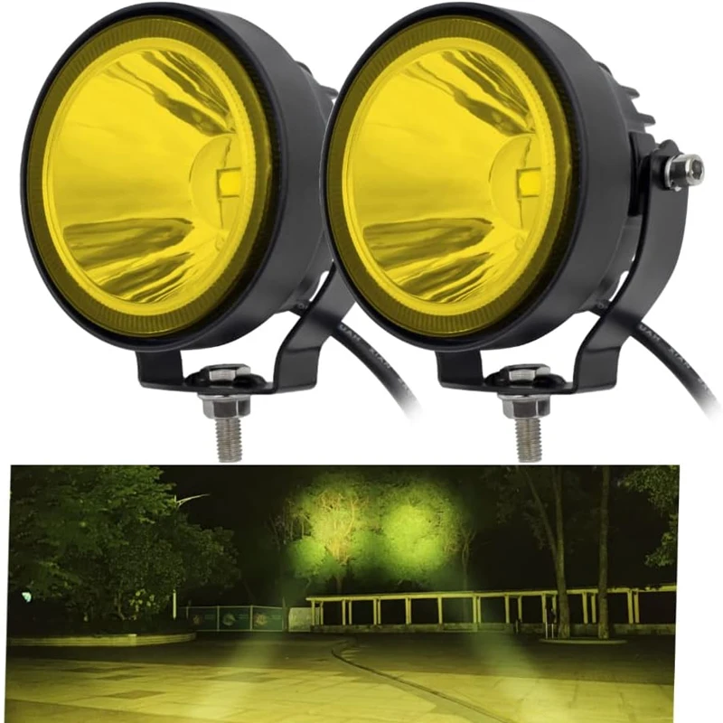 

4 Inch LED Work Offroad Round Spotlights Fog Light For Car ATV Dirt Bike Pickup Truck Boat Motorcycle Universal