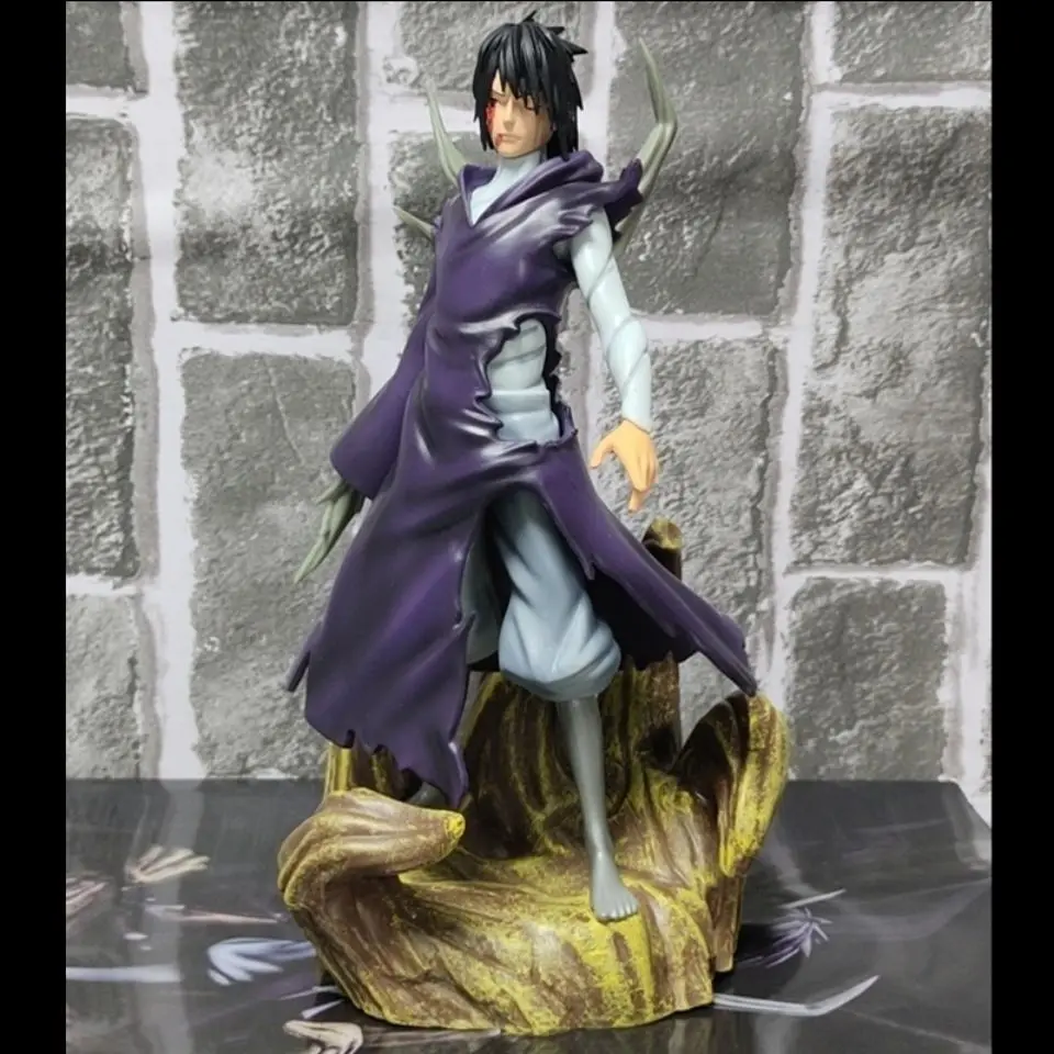 Modelo de adorno de Naruto, cinturón blanco, tierra Afei, seis puntos, organización Xiao, figura de hurón Uchiha Sasuke