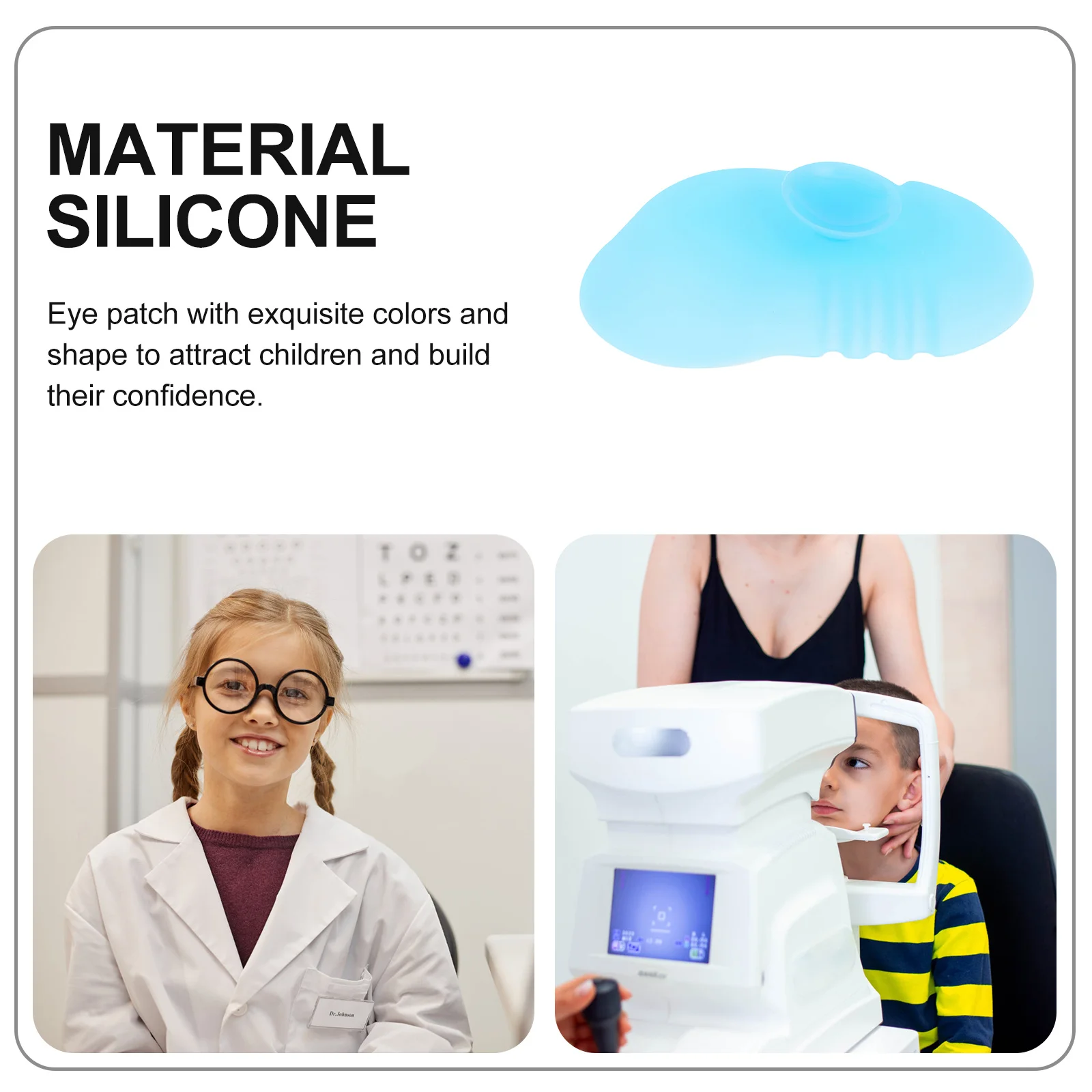 

1Pcs Eye Patch Silicone Sucker Pad Comfortable Soft Skinfriendly Nonsticky Reusable Quick Dry Eyeshade Eye Patches