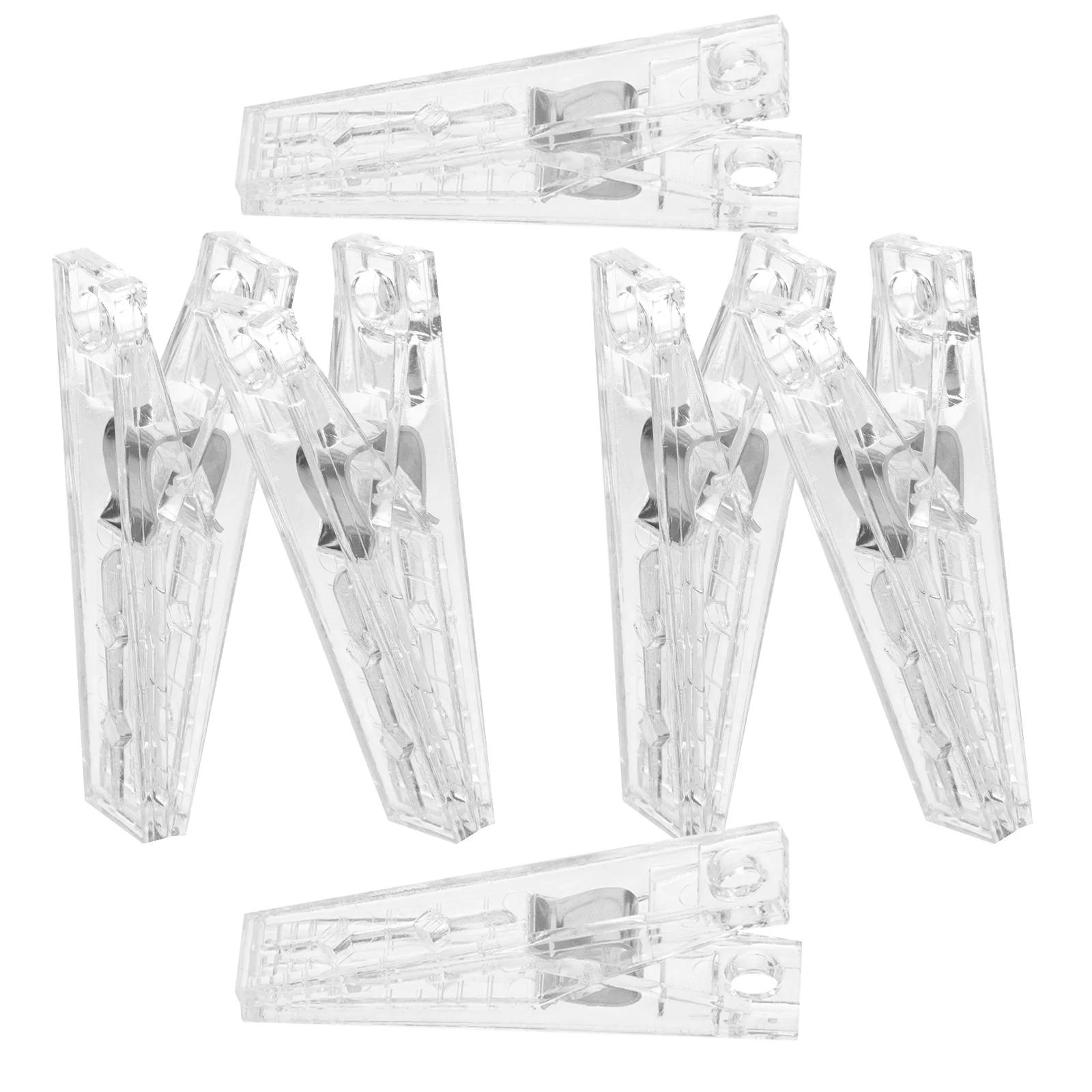 6Pcs Plastic Clips Reusable Sewing Clips for Crafts Quilting and Photos Portable Small Clamps for Home DIY Projects Anti-Slip